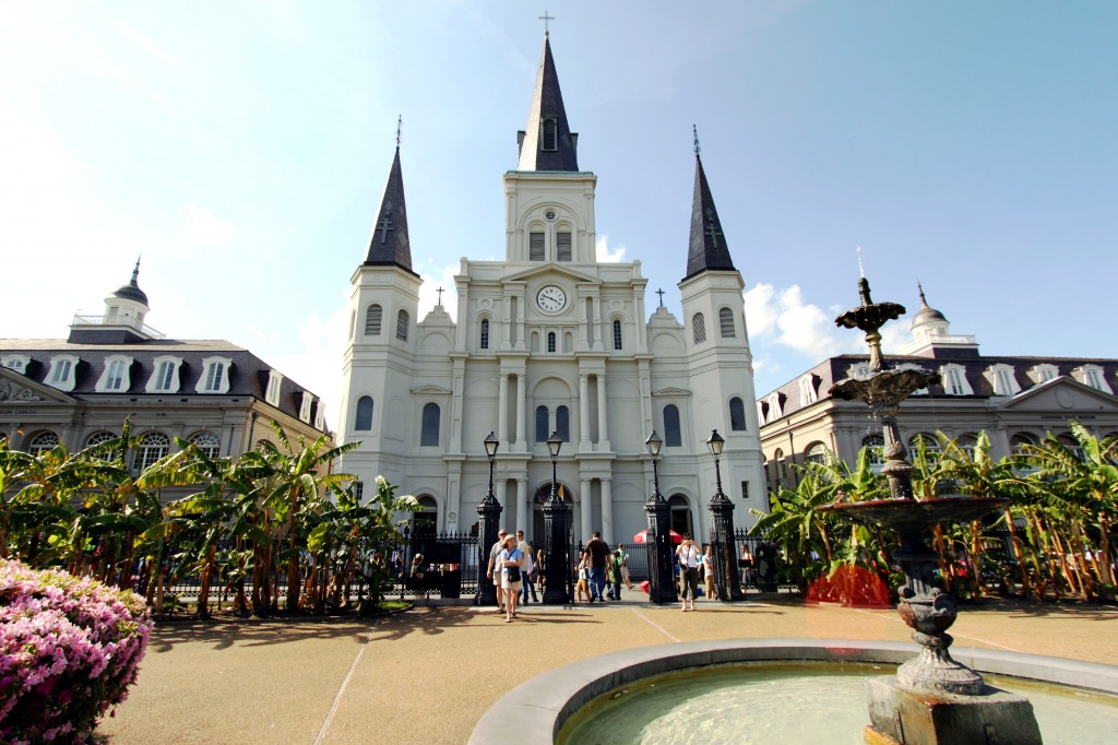 Saint Louis Cathedral, New Orleans jigsaw puzzle in Street View puzzles on TheJigsawPuzzles.com