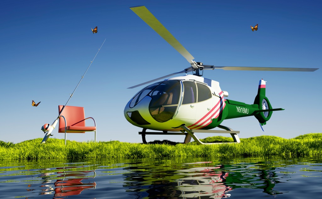 Gone Fishing jigsaw puzzle in Aviation puzzles on TheJigsawPuzzles.com
