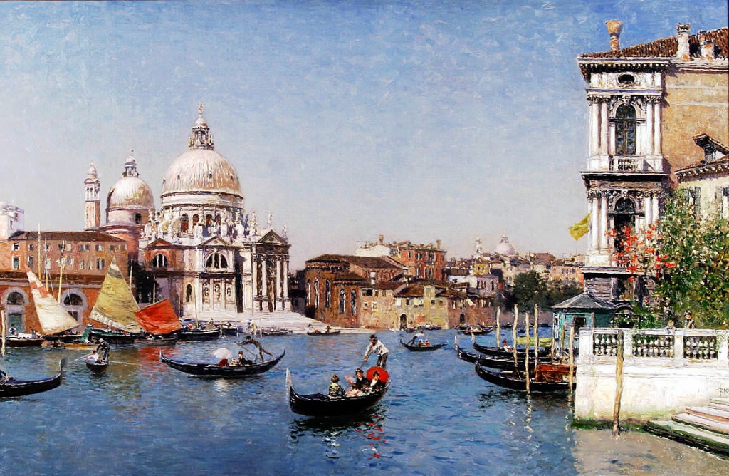 Le Grand Canal, Venise jigsaw puzzle in Chefs d'oeuvres puzzles on TheJigsawPuzzles.com