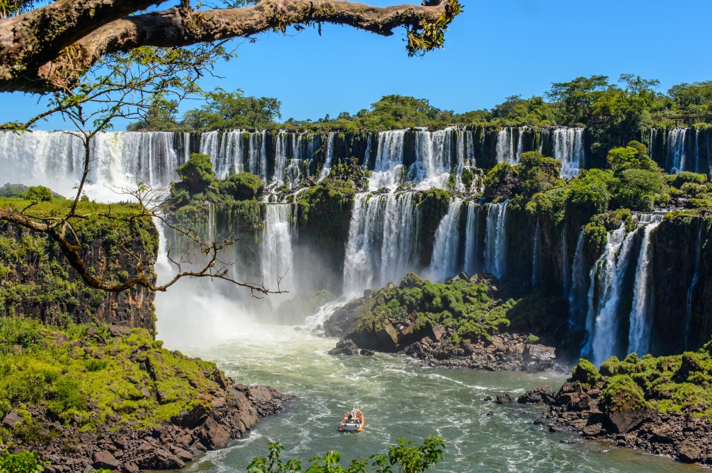 Iguazu Waterfall, Argentina jigsaw puzzle in Waterfalls puzzles on TheJigsawPuzzles.com