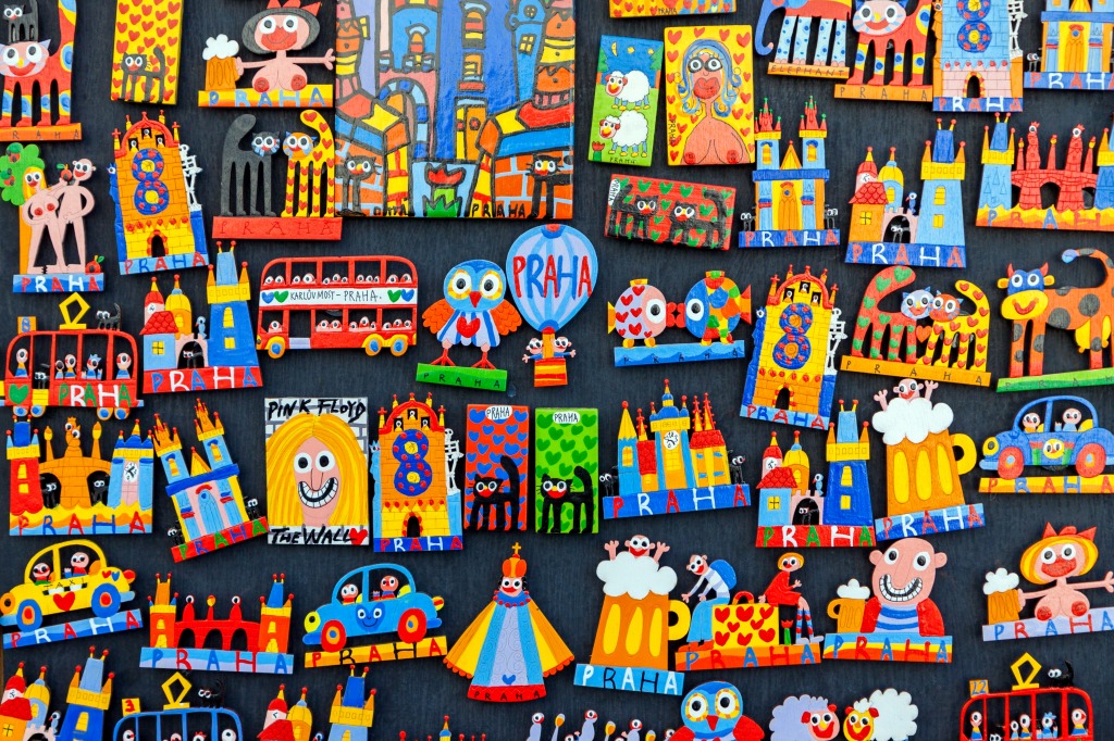 Traditional Wooden Souvenir Magnets in Prague jigsaw puzzle in Handmade puzzles on TheJigsawPuzzles.com