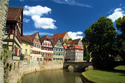 Schwaebisch Hall Town in Germany jigsaw puzzle in Street View puzzles ...