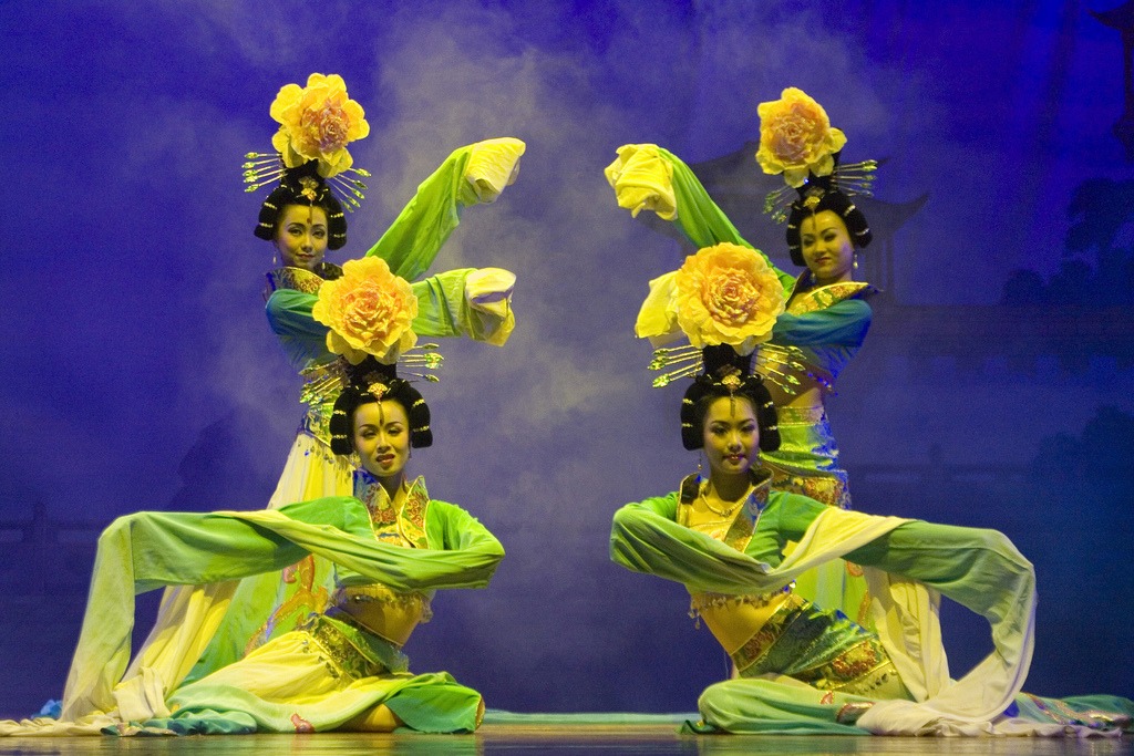 Tang Dynasty Style Dancers jigsaw puzzle in People puzzles on TheJigsawPuzzles.com