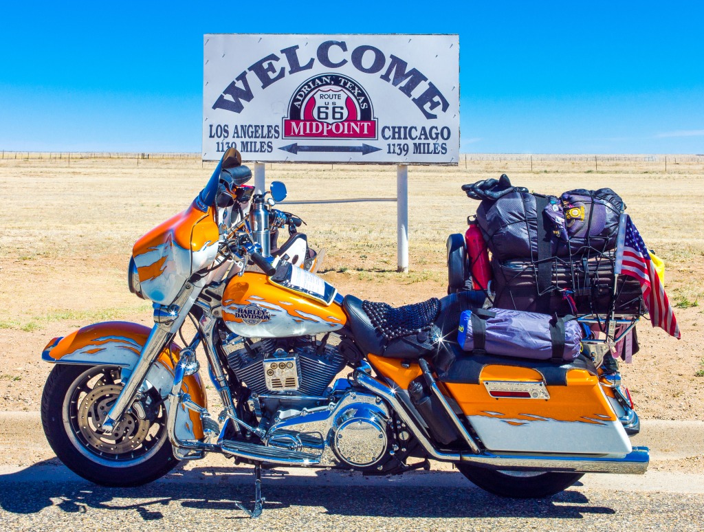 Adrian, Texas, Route 66 jigsaw puzzle in Voitures et Motos puzzles on TheJigsawPuzzles.com