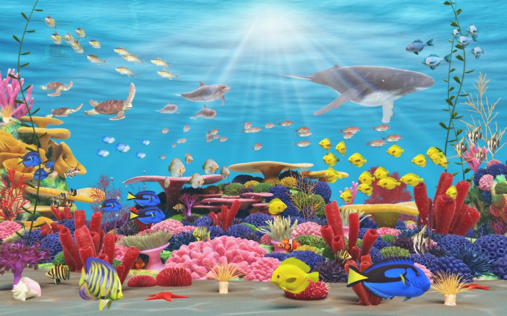 Vibrant Underwater World jigsaw puzzle in Under the Sea puzzles on TheJigsawPuzzles.com