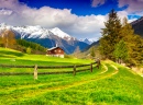 Spring Landscape in the Swiss Alps