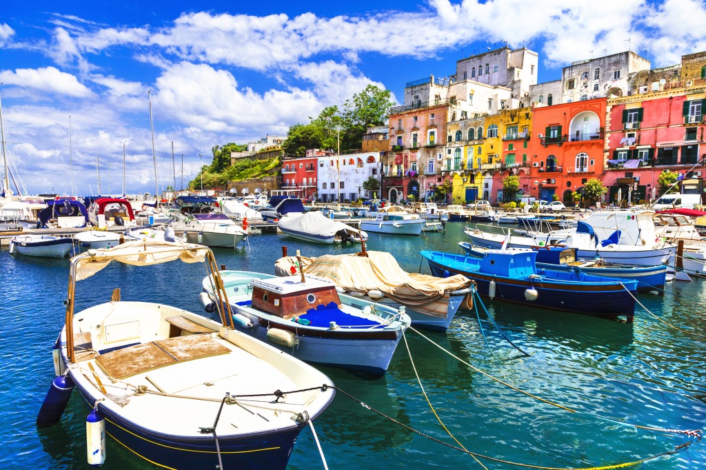 Procida Island, Italy jigsaw puzzle in Puzzle of the Day puzzles on TheJigsawPuzzles.com