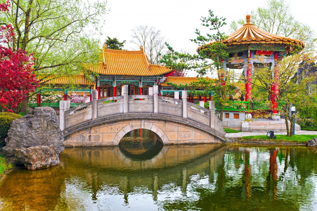 Chinese Garden jigsaw puzzle in Bridges puzzles on TheJigsawPuzzles.com