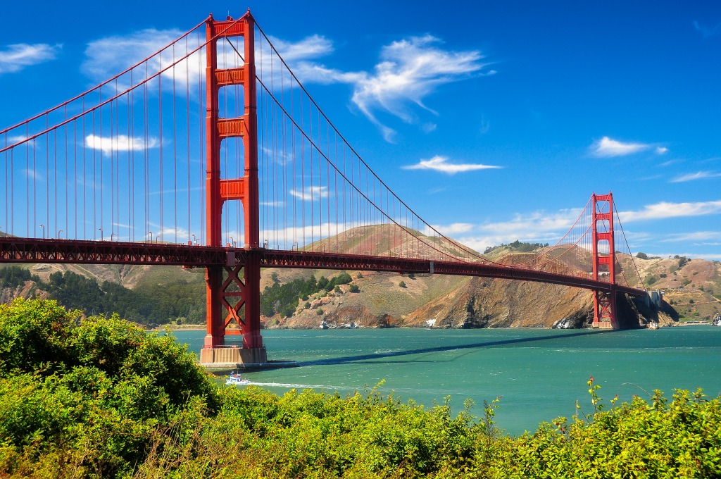 Die Golden Gate Bridge, San Francisco jigsaw puzzle in Brücken puzzles on TheJigsawPuzzles.com