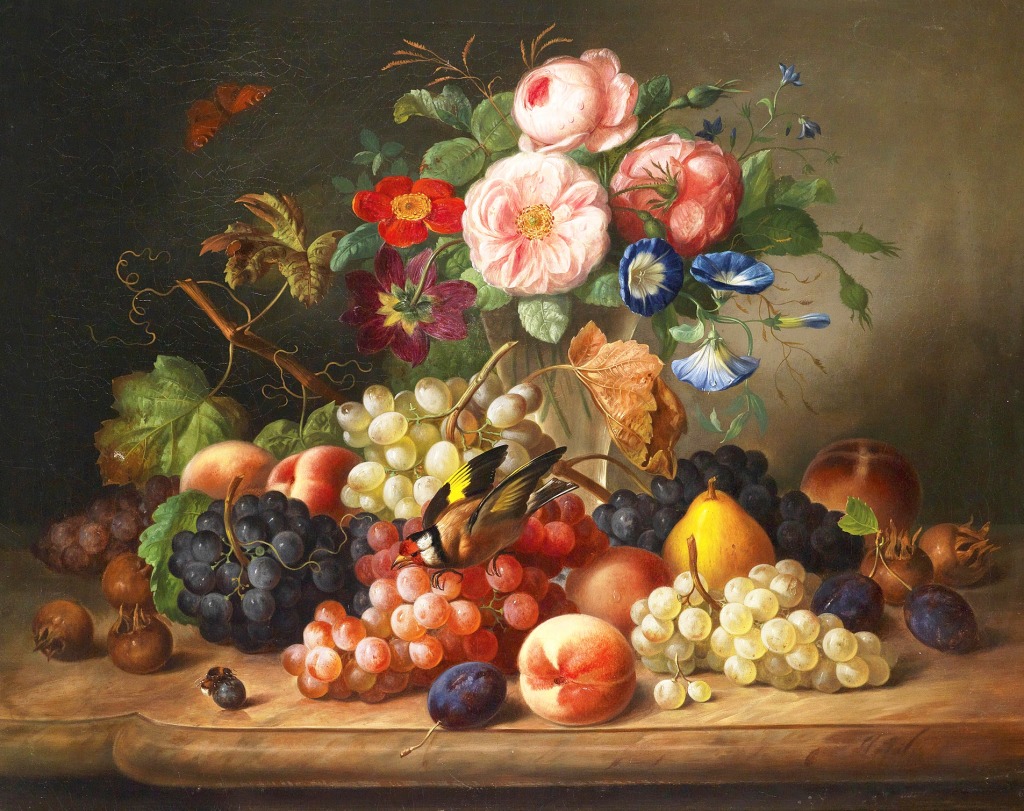 Nature Morte jigsaw puzzle in Chefs d'oeuvres puzzles on TheJigsawPuzzles.com