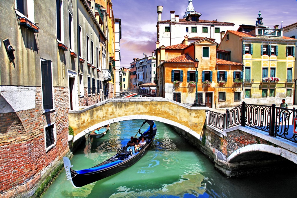 Venetian Canals jigsaw puzzle in Bridges puzzles on TheJigsawPuzzles.com