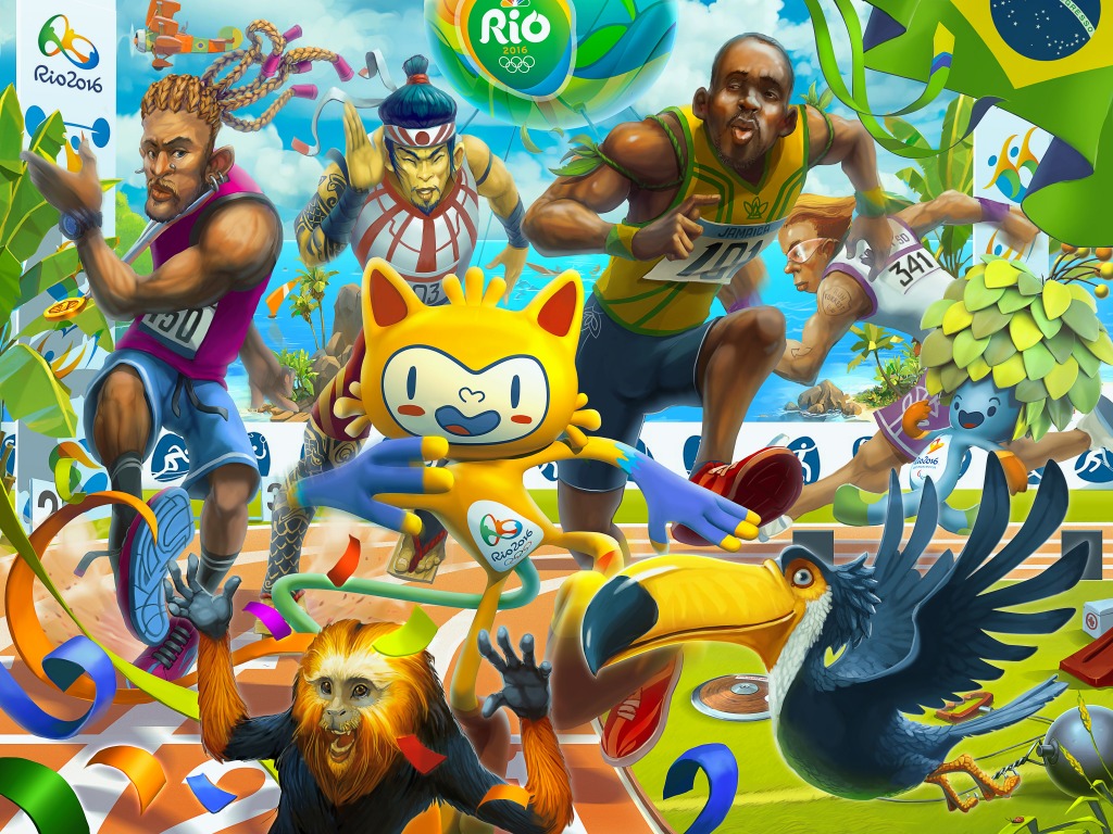 Olympische Spiele Rio jigsaw puzzle in Puzzle des Tages puzzles on TheJigsawPuzzles.com