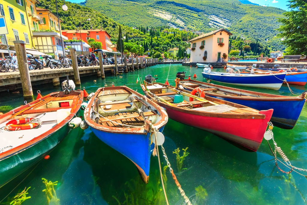 Torbole Town, Lake Garda, Italy jigsaw puzzle in Street View puzzles on TheJigsawPuzzles.com