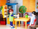 Plastic Family in the Kitchen
