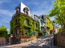 Charming Streets of Montmartre Hill, Paris