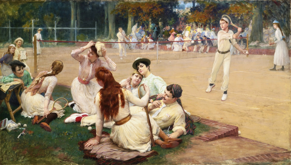 Lawn Tennis Club jigsaw puzzle in Piece of Art puzzles on TheJigsawPuzzles.com