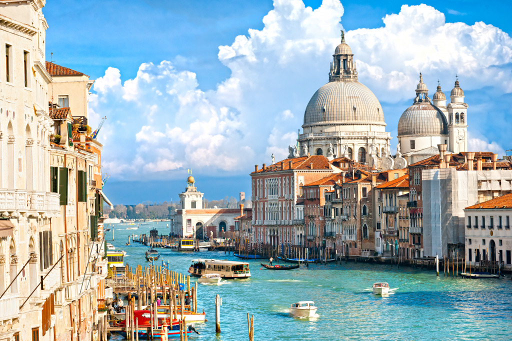 Grand Canal à Venise jigsaw puzzle in Paysages urbains puzzles on TheJigsawPuzzles.com