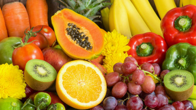 Fresh Fruits and Vegetables jigsaw puzzle in Puzzle of the Day puzzles ...