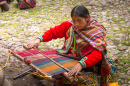 Woman Making Handicrafts, Cusco, Peru