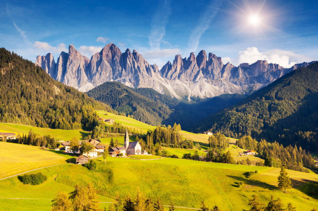 Geisler Summits, Dolomites, Italy jigsaw puzzle in Great Sightings puzzles on TheJigsawPuzzles.com
