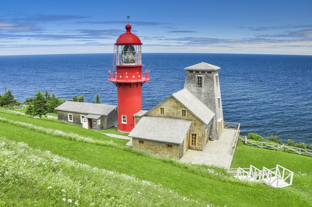 Pointe a la Renommee Lighthouse, Quebec jigsaw puzzle in Great Sightings puzzles on TheJigsawPuzzles.com