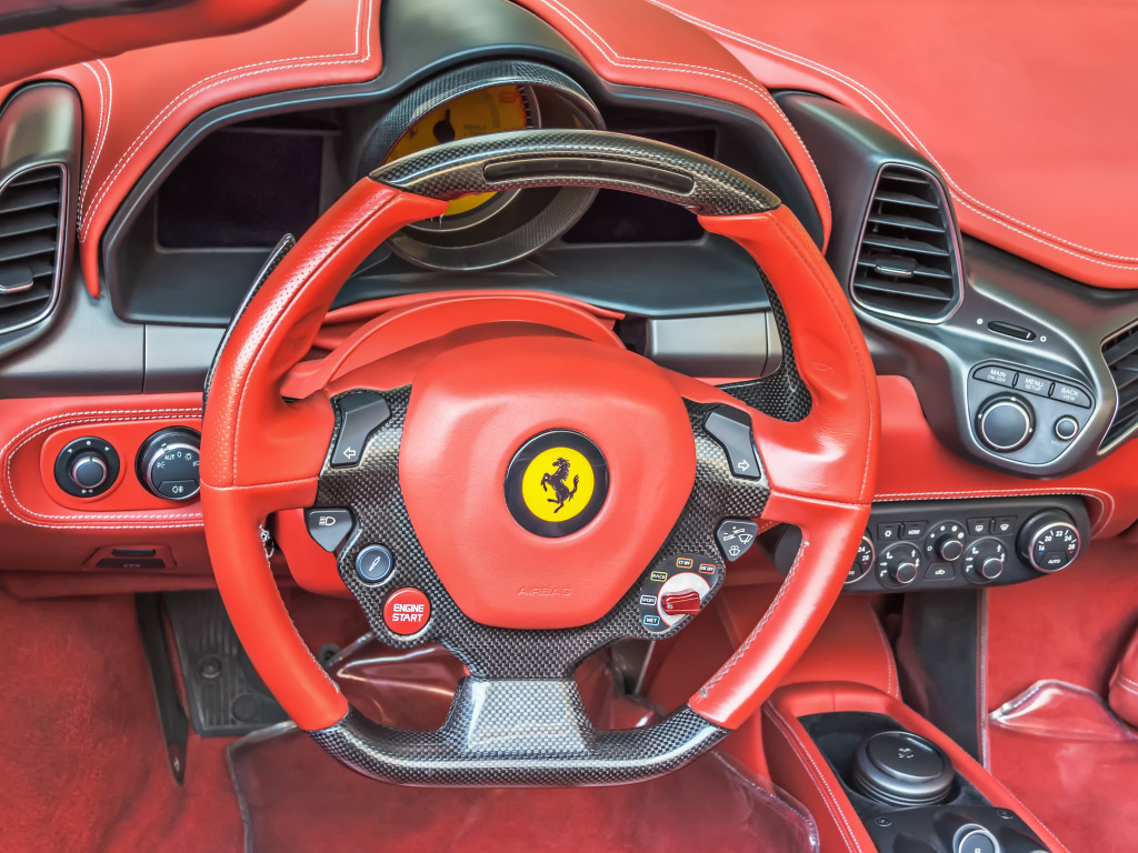 Ferrari 458 Italia Innenausstattung Jigsaw Puzzle In Autos