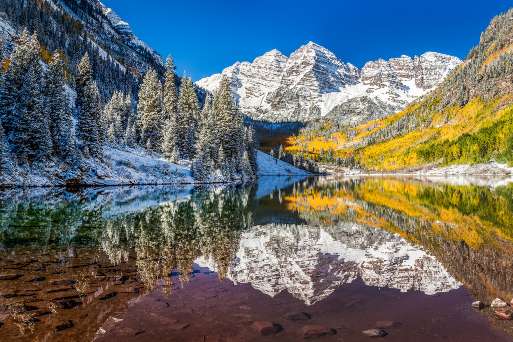 Maroon Bells, Aspen, Colorado jigsaw puzzle in Great Sightings puzzles on TheJigsawPuzzles.com