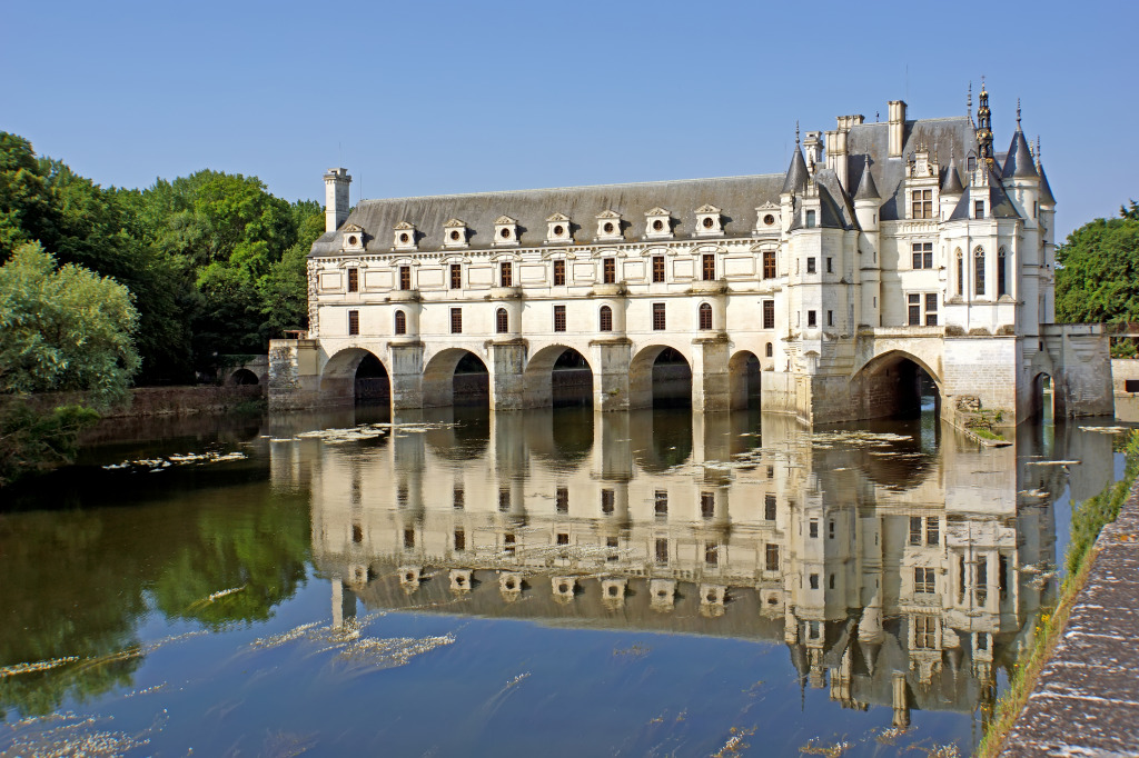Palácio de Chenonceau, França jigsaw puzzle in Castelos puzzles on TheJigsawPuzzles.com