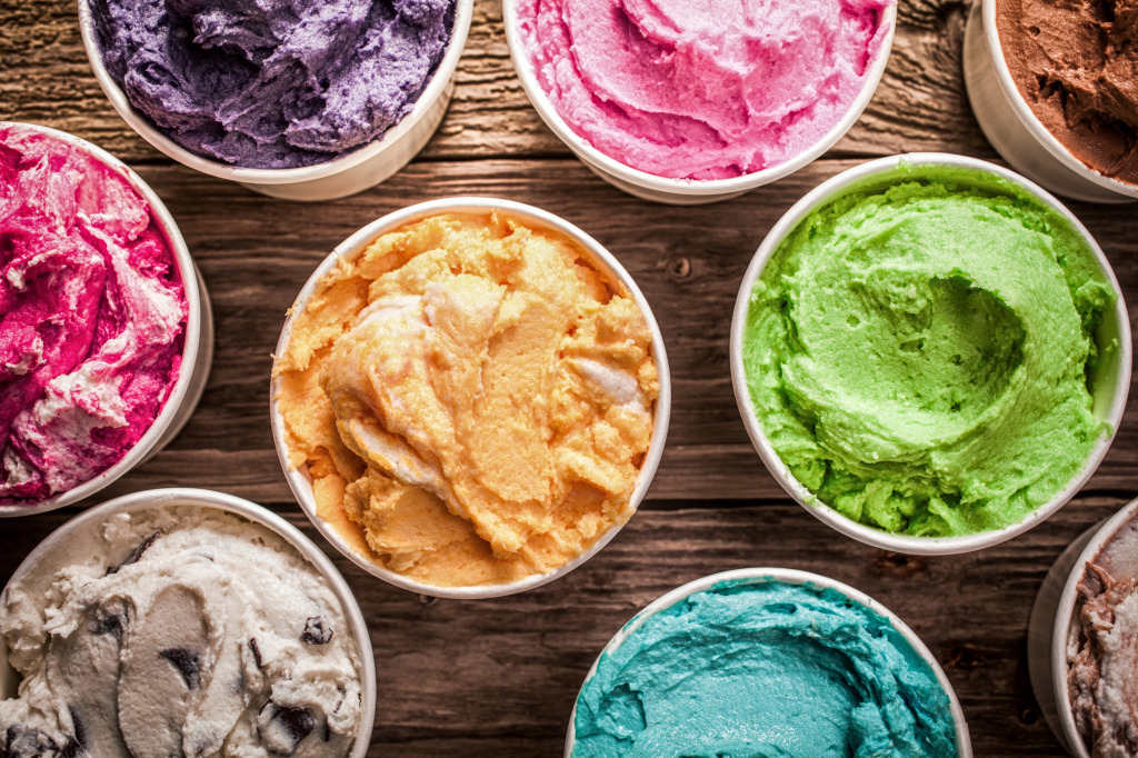 Colorful Ice Cream jigsaw puzzle in Food & Bakery puzzles on TheJigsawPuzzles.com