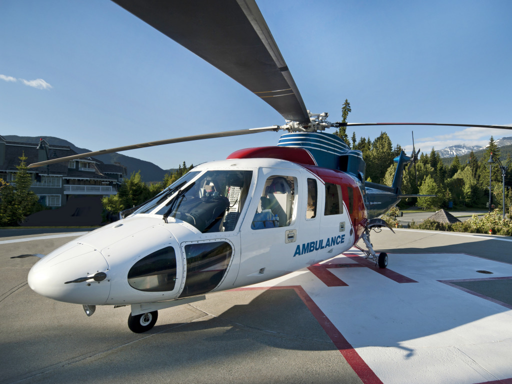 BC Ambulance Service Helicopter jigsaw puzzle in Aviation puzzles on TheJigsawPuzzles.com