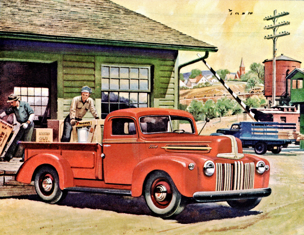 1946 Форд Пикап jigsaw puzzle in Автомобили и Мотоциклы puzzles on TheJigsawPuzzles.com