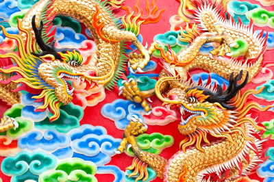 Chinese Dragon on a Temple Wall jigsaw puzzle in Animals puzzles on ...