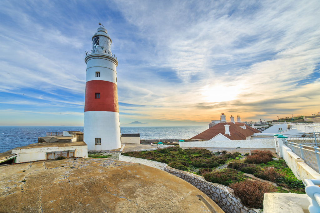 Europa Point Lighthouse, Gibraltar jigsaw puzzle in Great Sightings puzzles on TheJigsawPuzzles.com