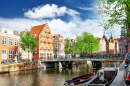 Canals in the Downtown Amsterdam