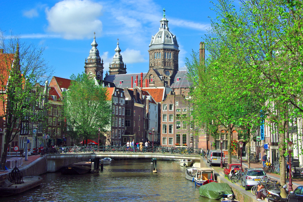 Amsterdam, The Netherlands jigsaw puzzle in Bridges puzzles on TheJigsawPuzzles.com