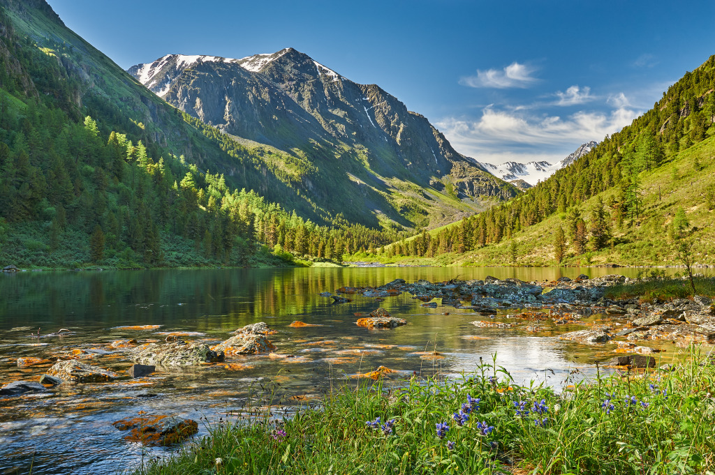 Katun Ridge, Altai Mountains, Siberia jigsaw puzzle in Puzzle of the Day puzzles on TheJigsawPuzzles.com