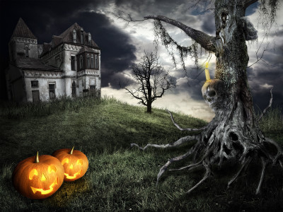 Haunted House jigsaw puzzle in Halloween puzzles on TheJigsawPuzzles ...