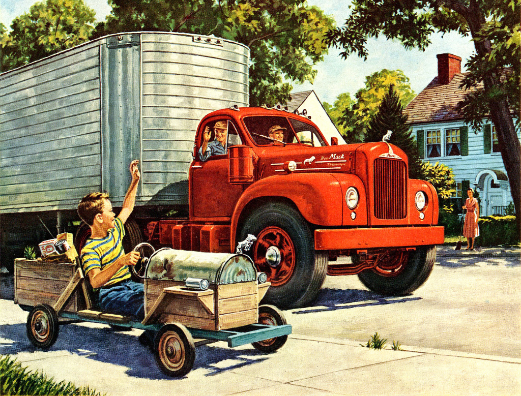 It Takes More Than a Bulldog to Make a Mack jigsaw puzzle in Cars & Bikes puzzles on TheJigsawPuzzles.com