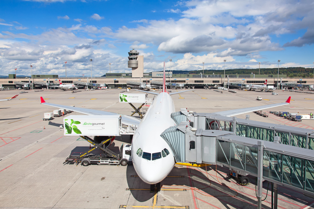 Zurich Airport jigsaw puzzle in Aviation puzzles on TheJigsawPuzzles.com