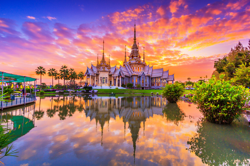 Wat None Kum Tempel, Thailand jigsaw puzzle in Großartige Landschaften puzzles on TheJigsawPuzzles.com