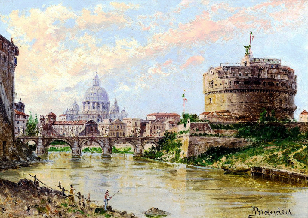 A View of the Tiber jigsaw puzzle in Piece of Art puzzles on TheJigsawPuzzles.com