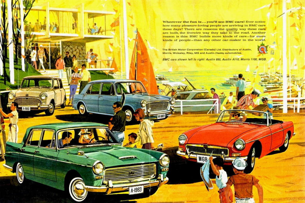 1963 BMC cars ad jigsaw puzzle in Chris Ferne puzzles on TheJigsawPuzzles.com