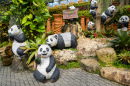 Panda Statues in Pattaya, Thailand