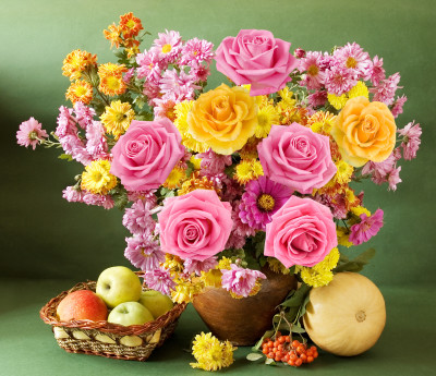 Still Life with Autumn Flowers jigsaw puzzle in Flowers puzzles on ...