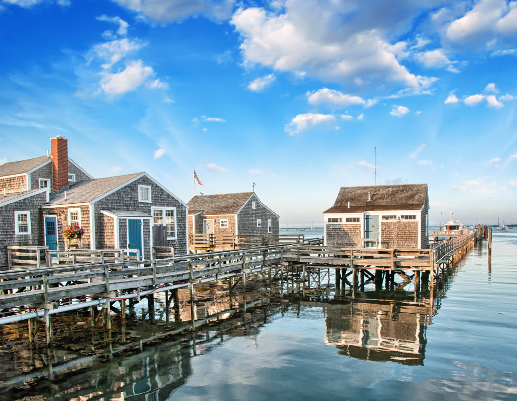 Wooden Houses in Nantucket MA jigsaw puzzle in Great Sightings puzzles on TheJigsawPuzzles.com