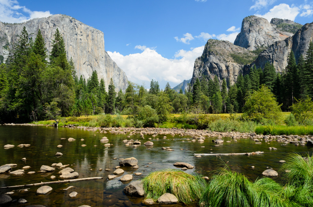Valley View in Yosemite National Park jigsaw puzzle in Great Sightings puzzles on TheJigsawPuzzles.com