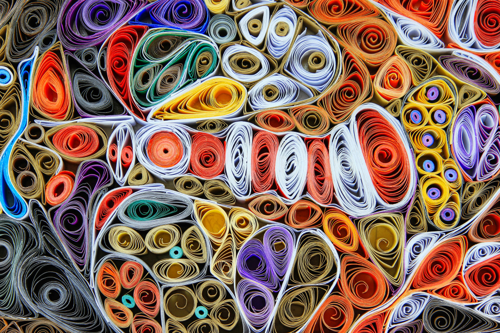 Rolls of Colorful Paper jigsaw puzzle in Macro puzzles on TheJigsawPuzzles.com
