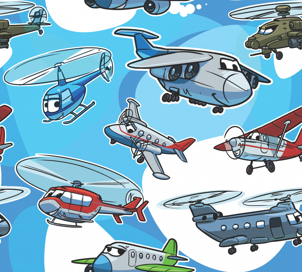 Airplanes and Helicopters jigsaw puzzle in Aviation puzzles on TheJigsawPuzzles.com