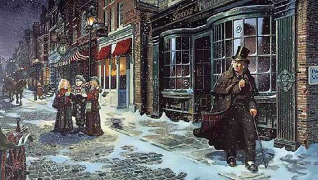 Carolers jigsaw puzzle in Linda Campbell puzzles on TheJigsawPuzzles.com