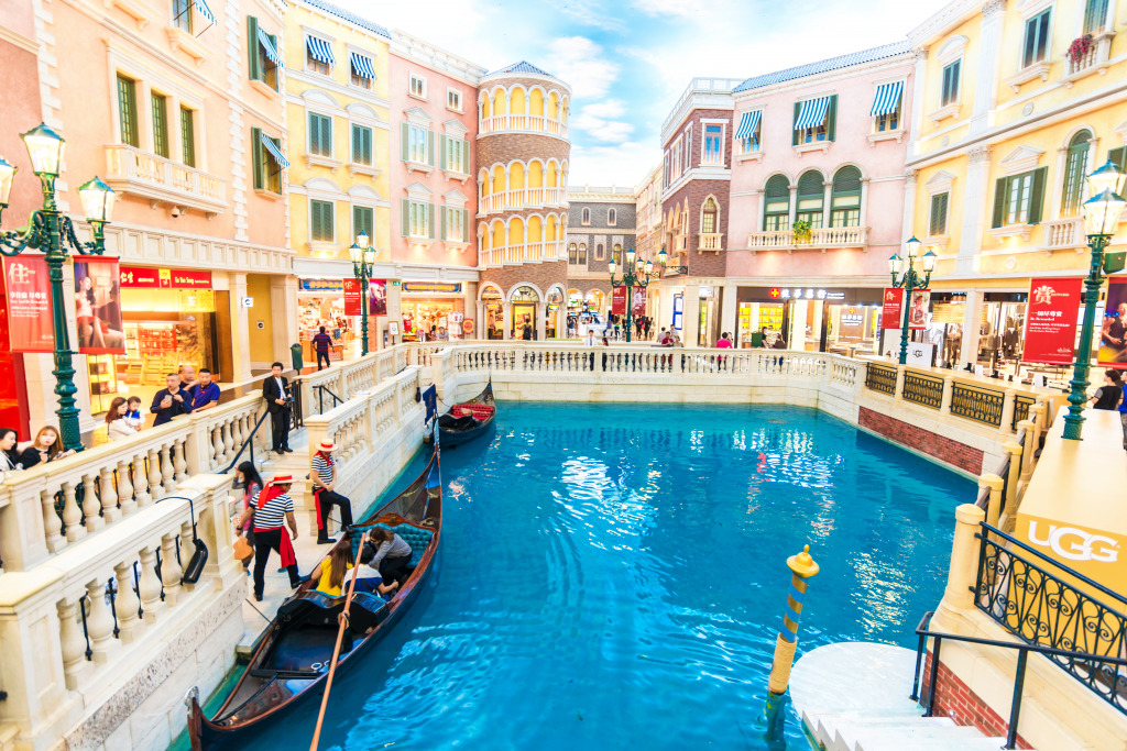 Venetian Macao Resort Hotel jigsaw puzzle in Puzzle of the Day puzzles on TheJigsawPuzzles.com